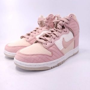 Nike Dunk High LX Next Nature Athletic Shoe Womens Size 8 DN9909-200 Pink White
